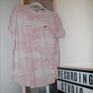 Pink Hollister Camouflage T-shirt